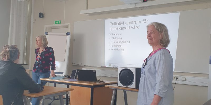 Palliativt centrum höll föreläsning för blivande undersköterskor